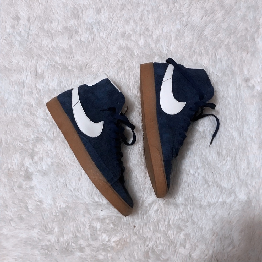 Nike Blazers- Blue Suede